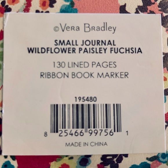 Vera Bradley Small Journal - Picture 3 of 3